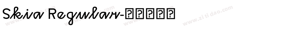 Skia Regular字体转换